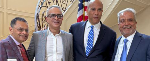 Nomaan Husain Welcomes U.S. Senator Cory Booker