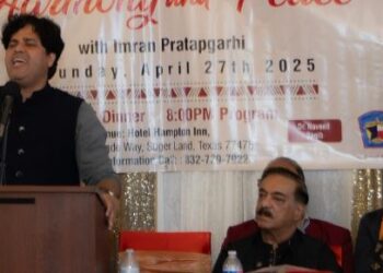 Imran Pratapgarhi Leads Mushaaira in Sugar Land