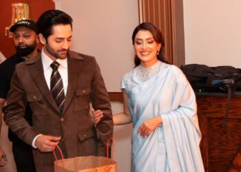 Ayeza Khan and Danish Taimoor Shine at “A Night to Remember” Gala