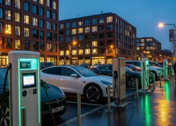 شوگر لینڈ میں الیکٹرک گاڑیوں کے چارجنگ اسٹیشنز کا افتتاح